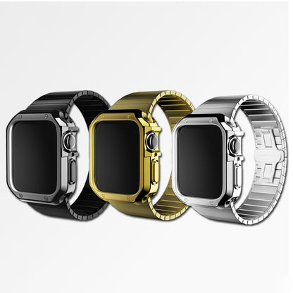 [3 colors available] Stainless steel band with case [Apple Watch]