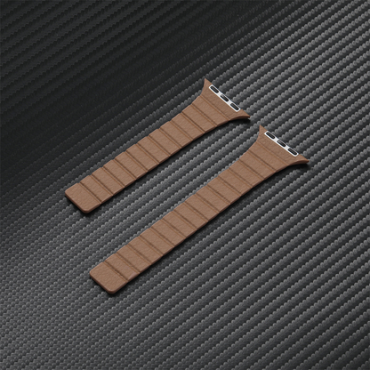 【スリムマグネット】マイクロファイバーレザーバンド【アップルウォッチ】