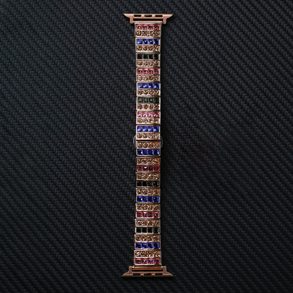 [Silver Crown] Lux Brilliant Metal Band [Apple Watch]