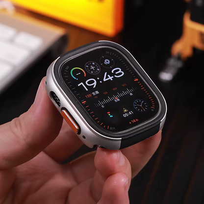 【フィルム付タイプ】デュアルトーンメタルケース【アップルウォッチ】