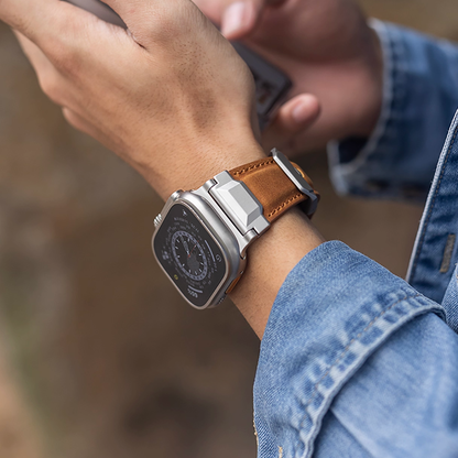 【大人の冒険心】アドベンチャーレザーバンド【アップルウォッチ】