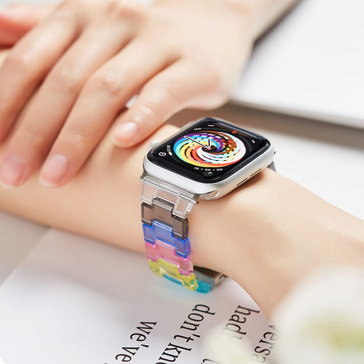 【全7色】レインボーアクリルバンド【アップルウォッチ】 - Apple Watchバンド専門通販【BELTIES(ベルティーズ)】