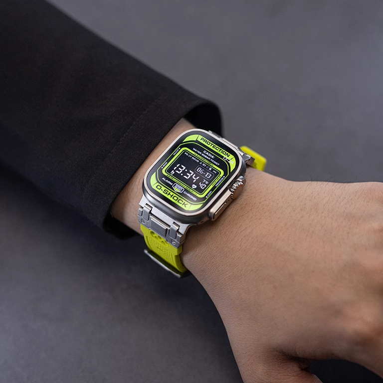 【男前デザイン】メカニカルタフシリコンバンド【アップルウォッチ】