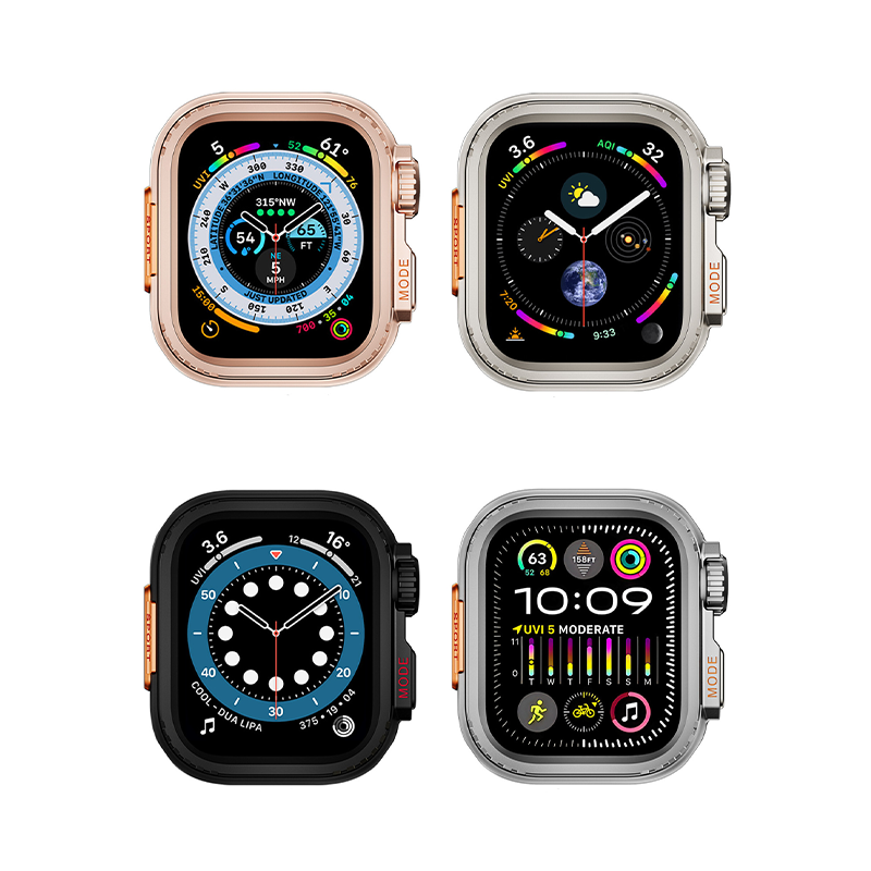 [4 colors available] Ultra-style double-sided protective metal frame [Apple Watch]