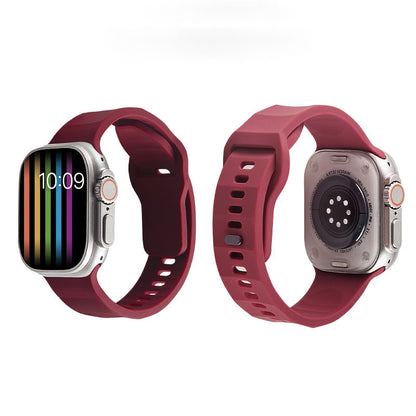 [15 colors available] Wavy solid silicone band [Apple Watch]