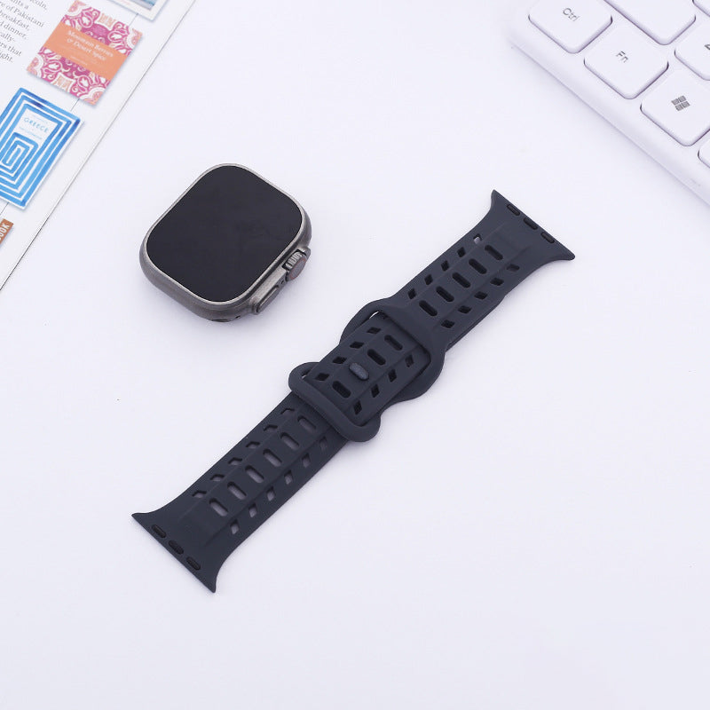 【太めで快適】エアホールマグシリコンバンド【アップルウォッチ】