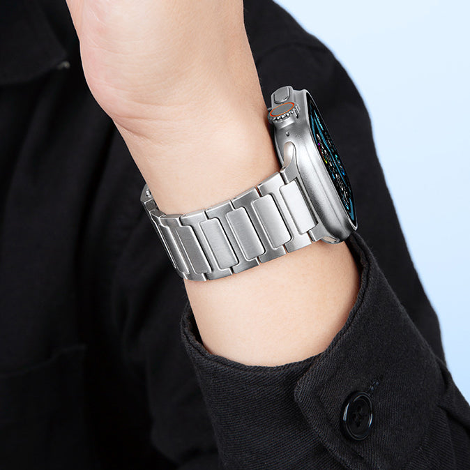 [Titanium Shine] Magnetic Clasp Titanium Band [Apple Watch]