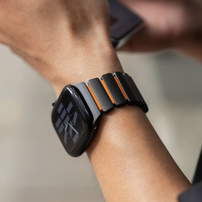 【新感覚デザイン】ツイストラバーチタンバンド【アップルウォッチ】