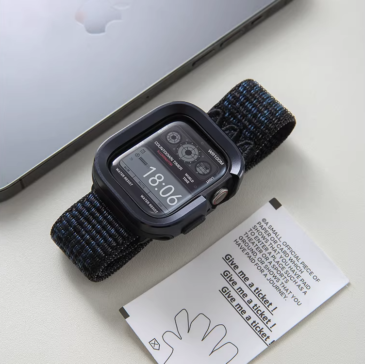 【ガラス無し両面保護】アルミチタンプロテクトケース【アップルウォッチ】