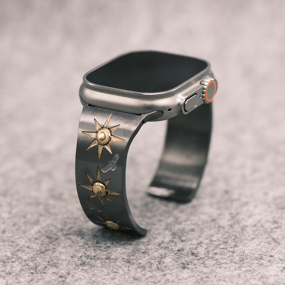 アップルウォッチバングル】SUN EAGLE BLACK【SOULITE】 – Apple Watch