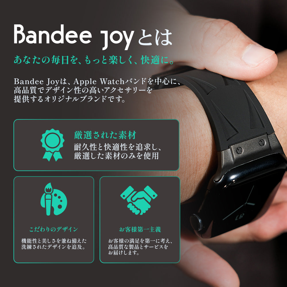 Apple Watch Band BJ-005 VECTOR - Black Black【Bandee Joy】