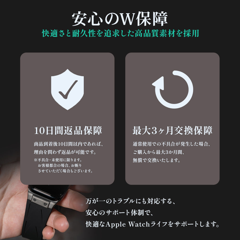 Apple Watch Band BJ-005 VECTOR - Black Black【Bandee Joy】