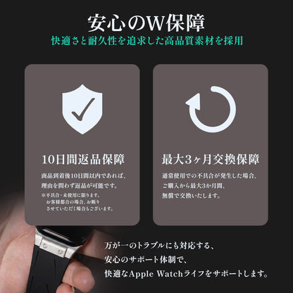 Apple Watch Band VECTOR-006 - Black Silver【Bandee Joy】