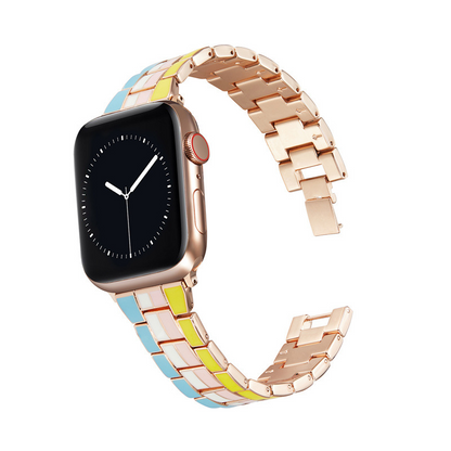 [3 colors available] Strand colorful metal band [Apple Watch]