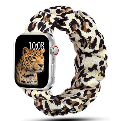 [19 colors available] Feminine scrunchie band [Apple Watch] 