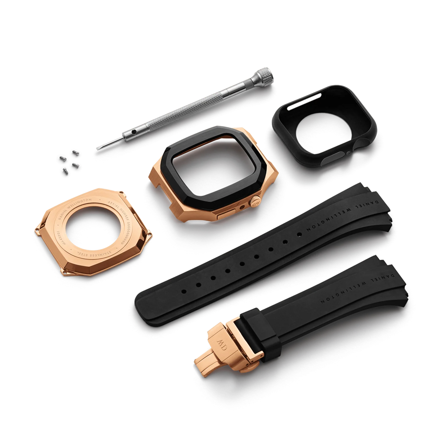 【北欧デザイン】DWケース一体型バンド【DANIEL WELLINGTON】