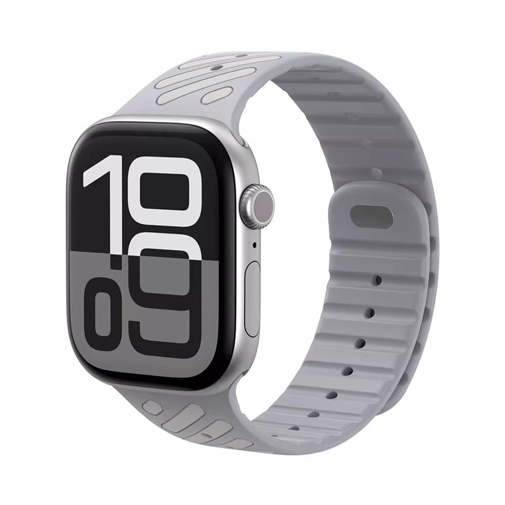 【強力マグネット】バイカラーフィットラバーバンド【アップルウォッチ】