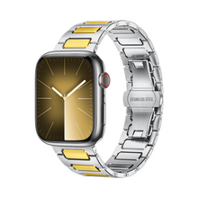 [Intelligent and heavy] Square pattern metal band [Apple Watch]