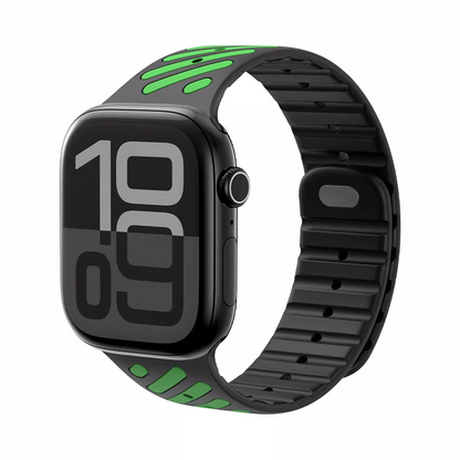 【強力マグネット】バイカラーフィットラバーバンド【アップルウォッチ】