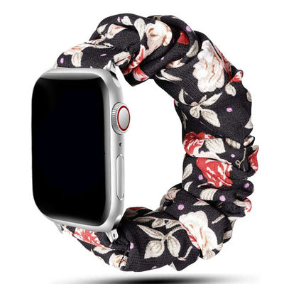 [19 colors available] Feminine scrunchie band [Apple Watch] 