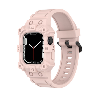 [10 colors available] Explorer silicone case integrated band [Apple Watch]