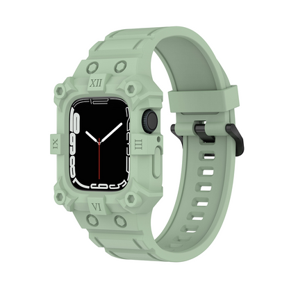 [10 colors available] Explorer silicone case integrated band [Apple Watch]