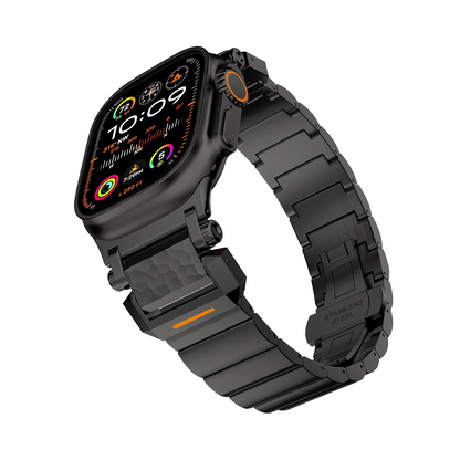 【無骨かつ上質】ハンマーテクスチャチタンバンド【アップルウォッチ】