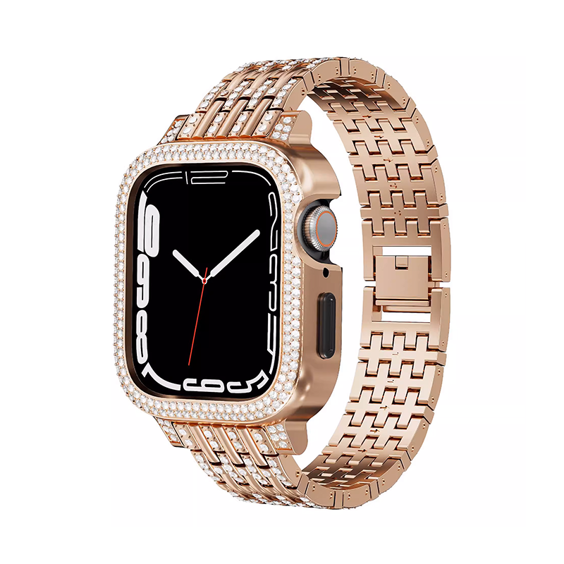 [Integrated Case, Available in 4 Colors] Luxury Stud Band [Apple Watch]