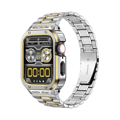 [5 colors available] Tough stainless steel case with integrated band [Apple Watch]