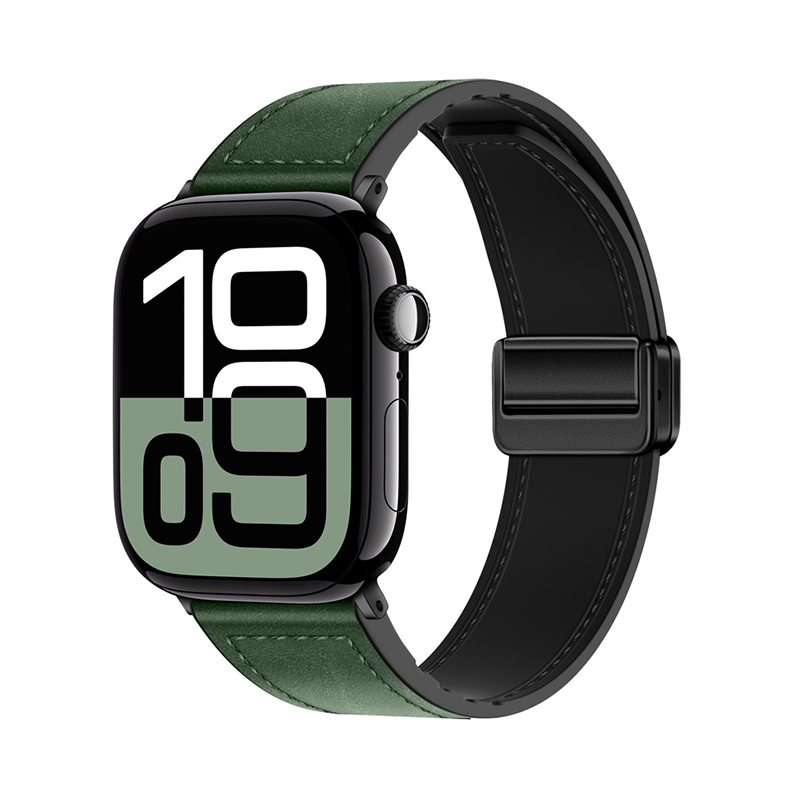 【全40色】シリコンレザーマグネットバンド【アップルウォッチ】