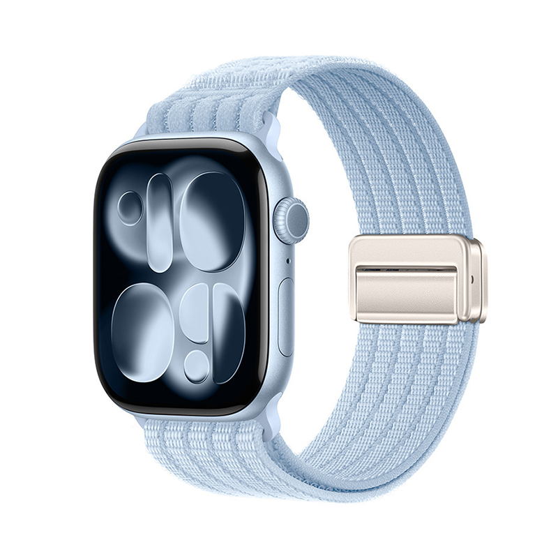 リブナイロン Apple Watchバンド ブルー