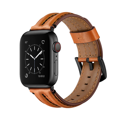 [4 colors available] Double Keel Leather Band [Apple Watch]