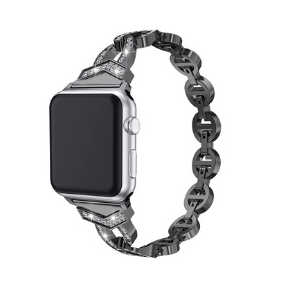 【全5色】ダイヤモンドデザインスチールバンド【アップルウォッチ】 - Apple Watchバンド専門通販【BELTIES(ベルティーズ)】