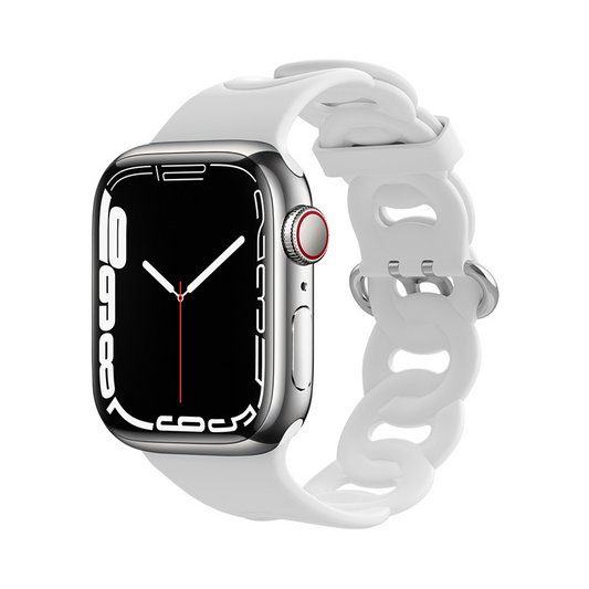 【個性派スタイル】リングホールシリコンバンド【アップルウォッチ】