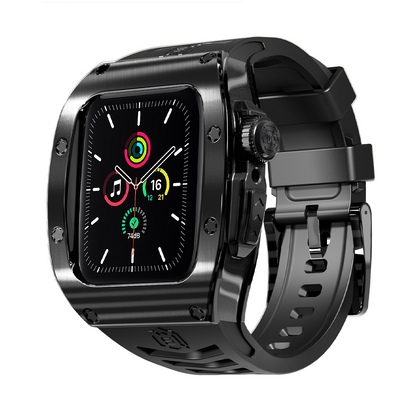 [4 colors available] Protective metal case integrated band [Apple Watch]