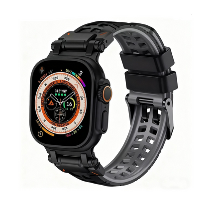 【通気性抜群】ダブルホールシリコンバンド【アップルウォッチ】