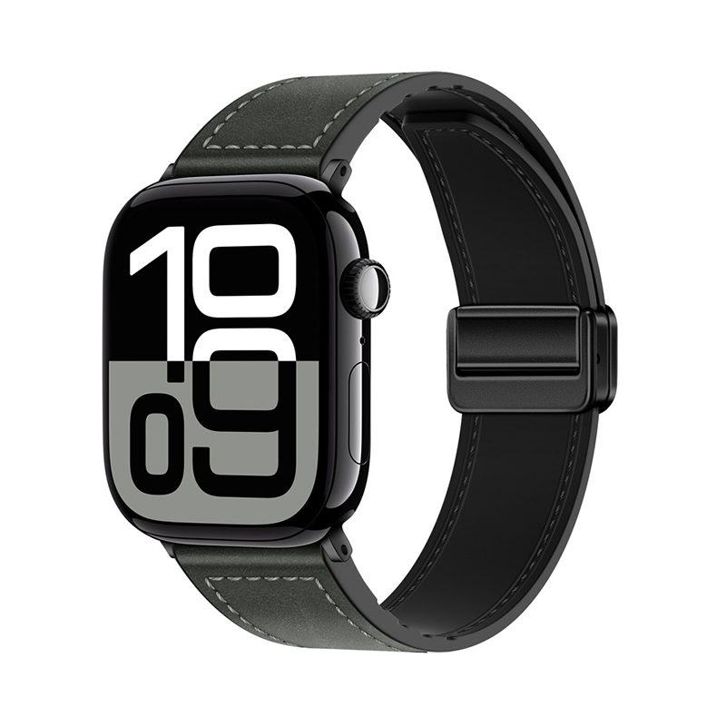 【全40色】シリコンレザーマグネットバンド【アップルウォッチ】