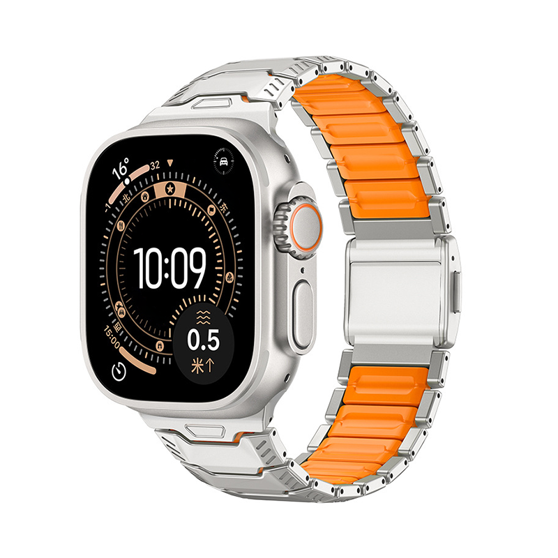 【最先端メカニック】ネオテックチタンラバーバンド【アップルウォッチ】