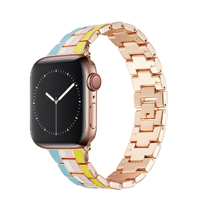 [3 colors available] Strand colorful metal band [Apple Watch]