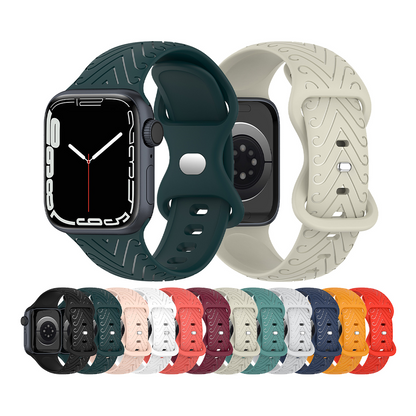 [11 colors available] Elegant line silicone band [Apple Watch]