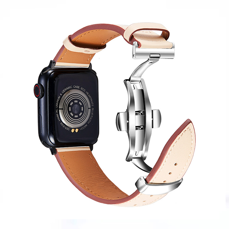 【全6色でバックルの色も選べる】トップレイヤーレザーバンド【アップルウォッチ】 - Apple Watchバンド専門通販【BELTIES(ベルティーズ)】