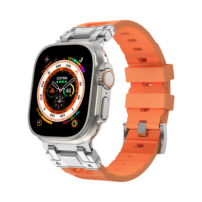 【男前デザイン】メカニカルタフシリコンバンド【アップルウォッチ】