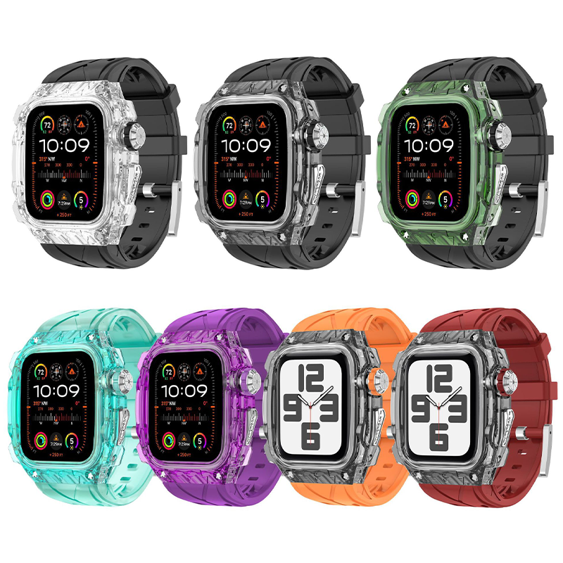 [7 colors available] Tough Clear Protect Band [Apple Watch]