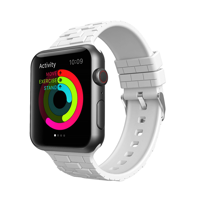 [10 colors available] Cube Brick Silicone Band [Apple Watch]