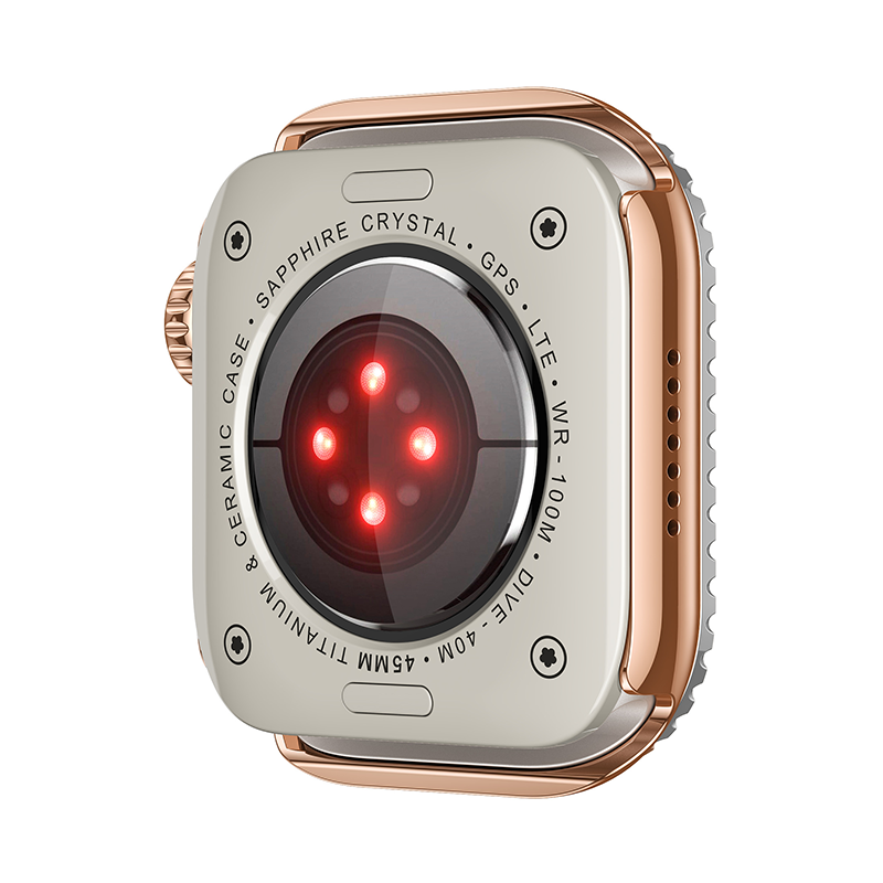 [Glass-free double-sided protection] Rhinestone double-sided protective case [Apple Watch]