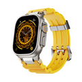 [Latest Model] Metal Gear Silicone Band [Apple Watch]