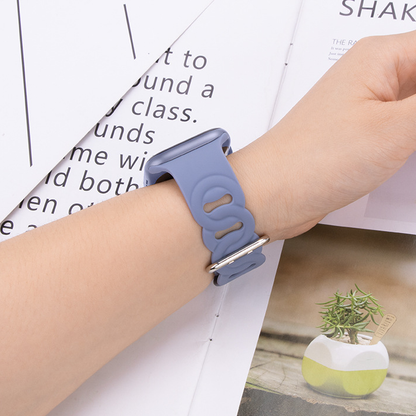 【個性派スタイル】リングホールシリコンバンド【アップルウォッチ】