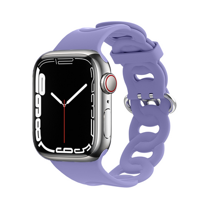 【個性派スタイル】リングホールシリコンバンド【アップルウォッチ】