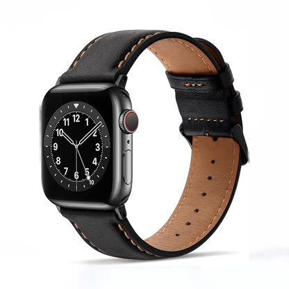 [4 colors available] Stitched leather strap [Apple Watch band]