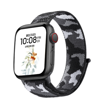 [10 colors available] Camouflage Solo Loop Nylon Band [Apple Watch]